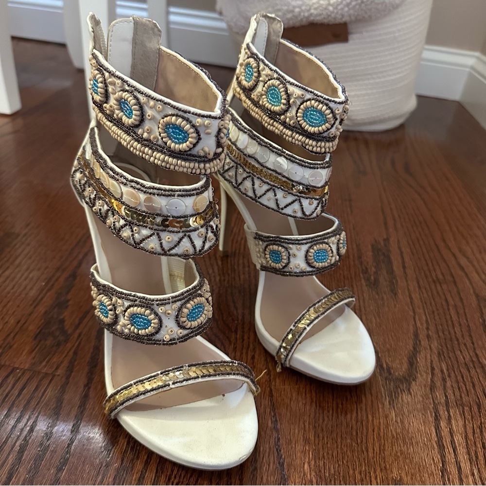 Open toe high heels